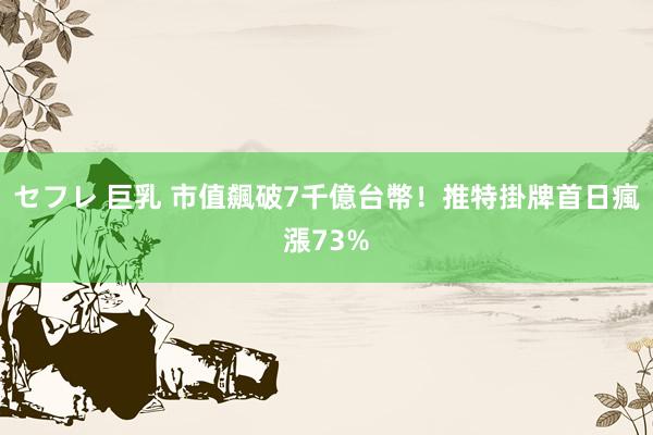 セフレ 巨乳 市值飆破7千億台幣！　推特掛牌首日瘋漲73%