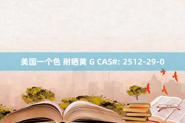 美国一个色 耐晒黄 G CAS#: 2512-29-0