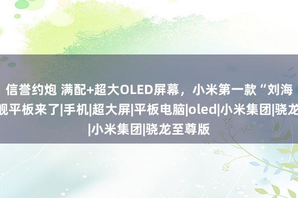 信誉约炮 满配+超大OLED屏幕，小米第一款“刘海屏”旗舰平板来了|手机|超大屏|平板电脑|oled|小米集团|骁龙至尊版